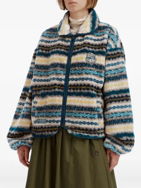 Geacă Fingercroxx din fleece albastru