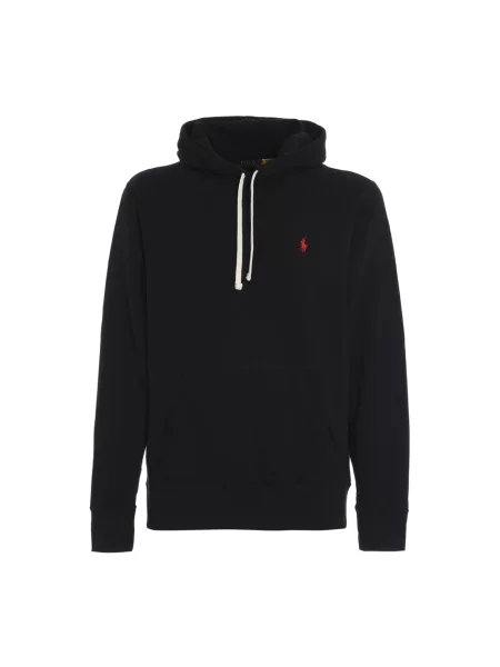 Bluza z kapturem Ralph Lauren polarowa czarna