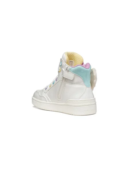 Sneakersy Geox J Washiba Girl D bílá
