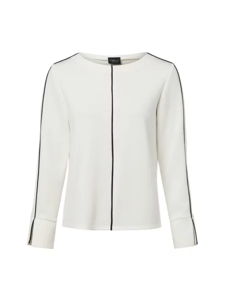 Bluza o kroju regular fit ze szwami w kontrastowym kolorze S.oliver Black Label czarna