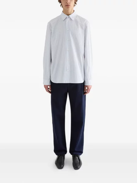 Csíkos puplin ing Jil Sander fehér