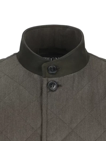 Matlasat vestă Zegna gri