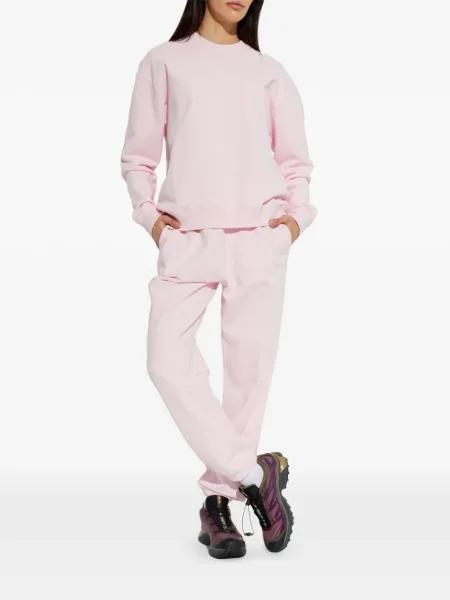 Pantaloni Canada Goose alergare cu autograf roz