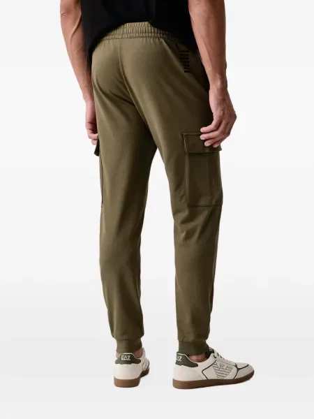 Τρέξιμο παντελόνι cargo Ea7 Emporio Armani με σχέδιο πράσινο
