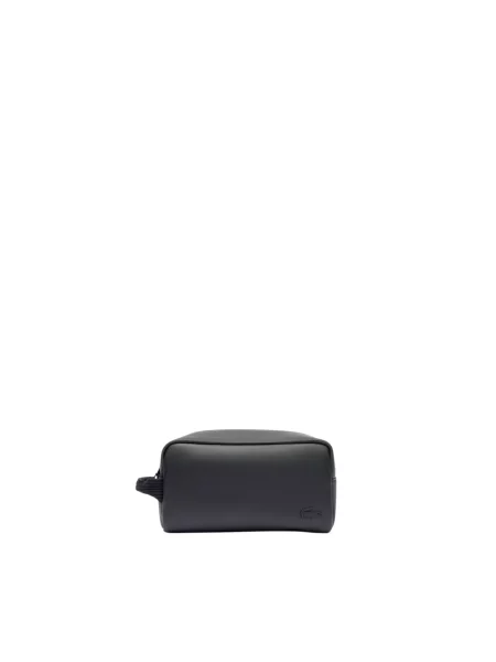 Kosmetyczka z naszywką z logo model Classic Toilet Kit' Lacoste czarna