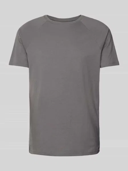 T-shirt z prążkowanym okrągłym dekoltem Review
