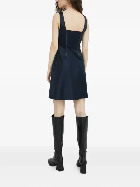 Rochie mini Samsøe Samsøe de costum albastru