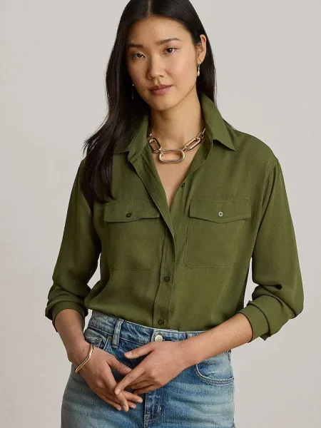 Lauren Ralph Lauren cămașă pentru femei verde