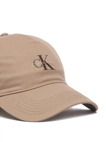 Šilterica Calvin Klein Monologo Printed Baseball Cap bež