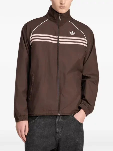 Geacă Adidas alergare maro