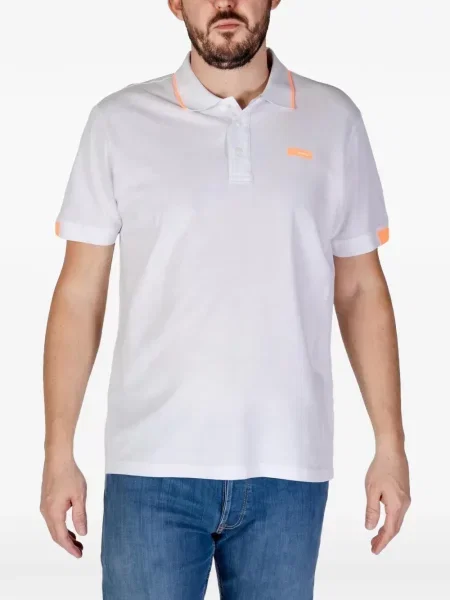 Tricou polo Refrigiwear cu autograf alb