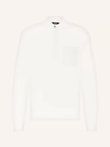 Reiss Úpletová Polokošile Clinton režná