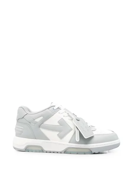 Sneakerși Off-white din piele business alb