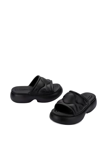 Papuci Melissa cu platformă negru