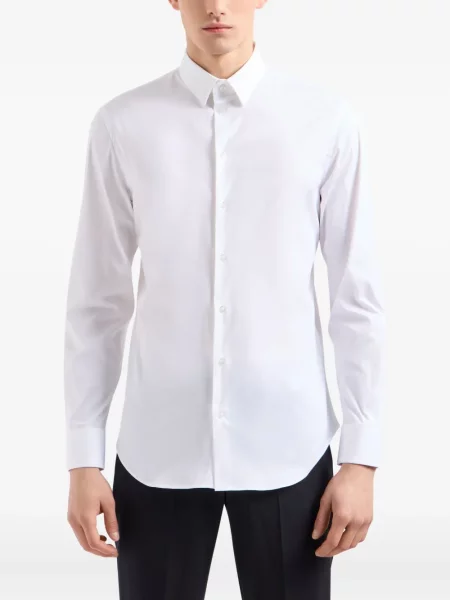 Cămașă Emporio Armani lungă alb
