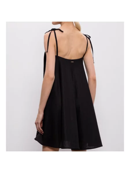 Sukienka mini Twinset na ramiączkach czarna