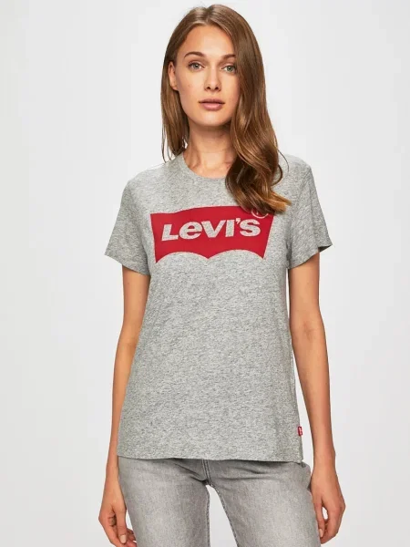 Scurt tricou Levi's® cu mâneci scurte gri