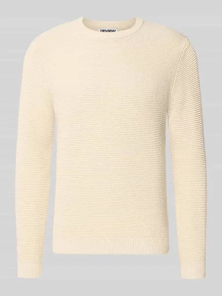 Sweter dzianinowy z czystej bawełny o kroju regular fit Review