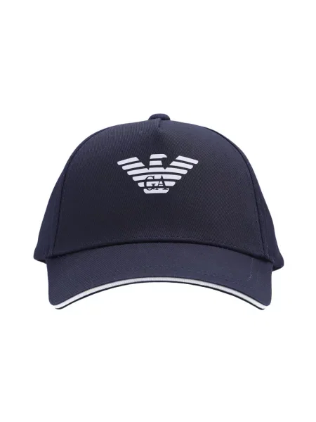 Czapka z daszkiem Emporio Armani z logo czarna