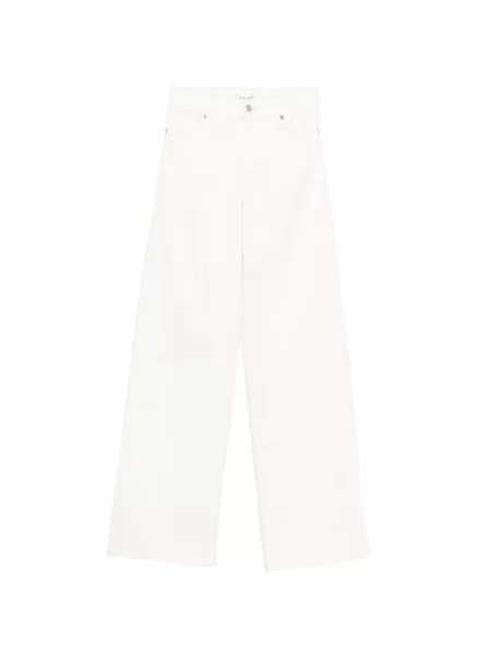 Pantaloni palazzo Frame alb