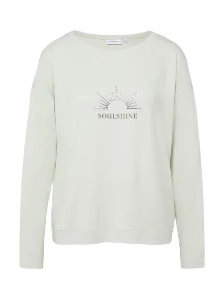 COMMA Tricou deschis / argintiu gri