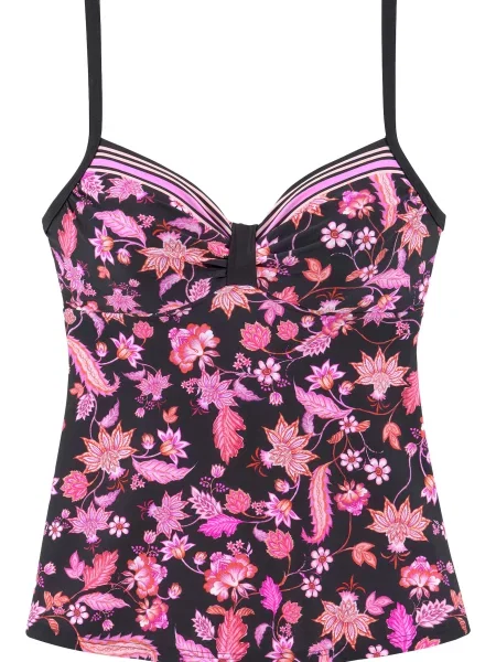 LASCANA Majica za kopanje nočno / roza modra