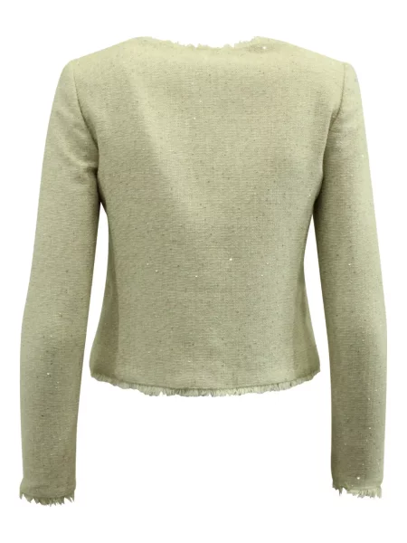 Geacă Alice + Olivia din tweed alb
