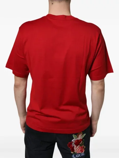 Póló Dolce & Gabbana autogrammal piros