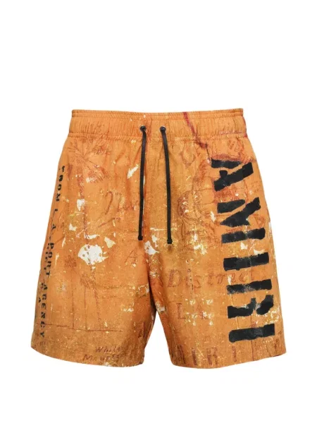 Slip de baie Amiri cu imagine portocaliu