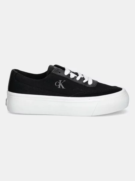 Tenisky Calvin Klein Jeans VULC FLATFORM LOW CV MIX MG čierna