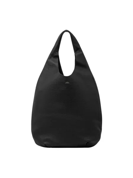 Torebka hobo A.p.c. skórzana czarna