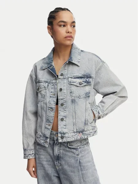Guess Jeans Джинсова куртка Голубий Oversize