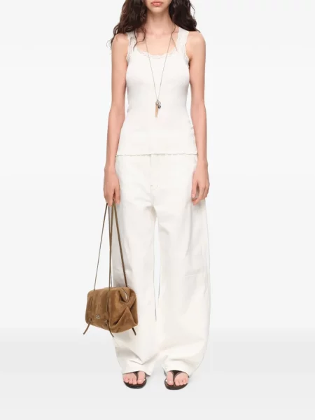 Pantaloni Bimba Y Lola alb