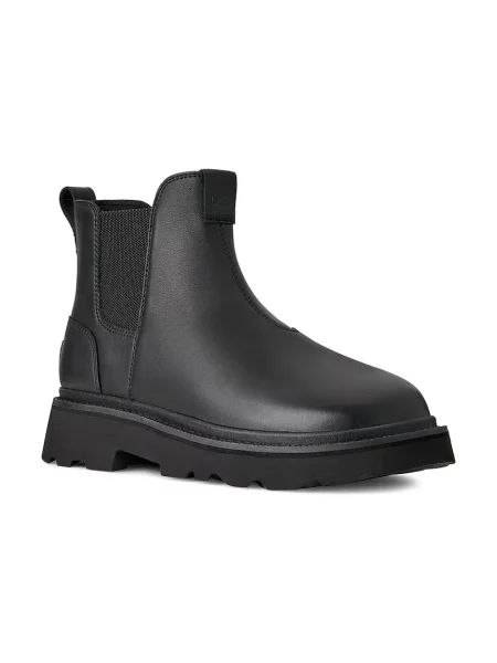 Шкіряні черевики UGG Chelsea Lug Leather чорний