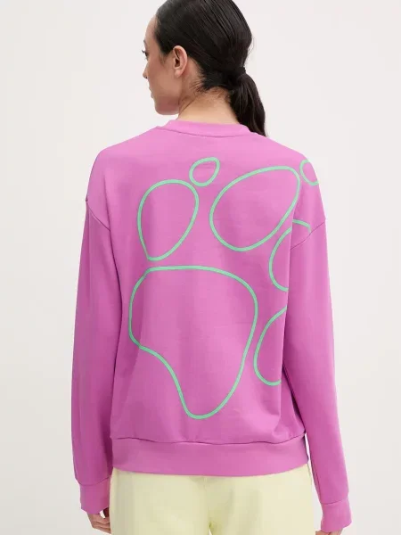Jack Wolfskin bluza Celebrate The Paw różowa