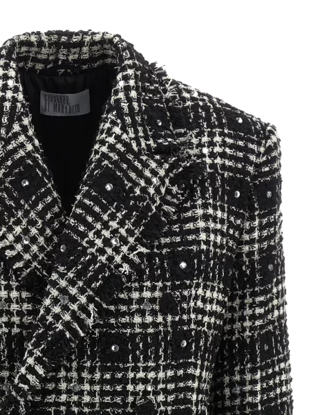 Sacou Giuseppe Di Morabito din tweed negru