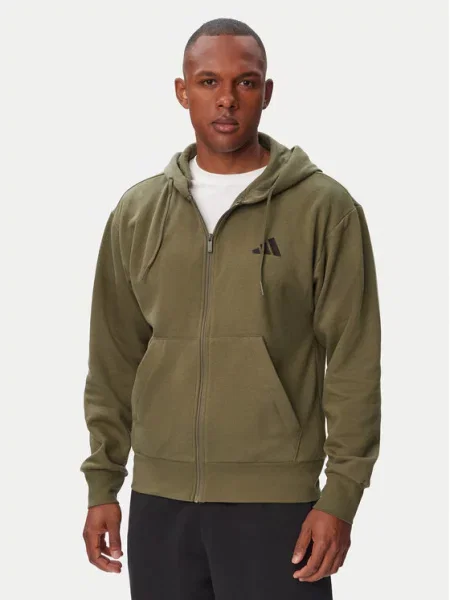 Adidas Суитшърт Feelcozy Каки