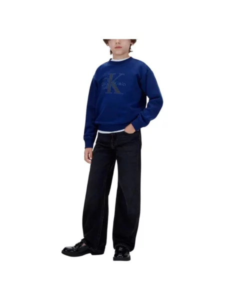 Geacă de blugi copii Calvin Klein Jeans albastru
