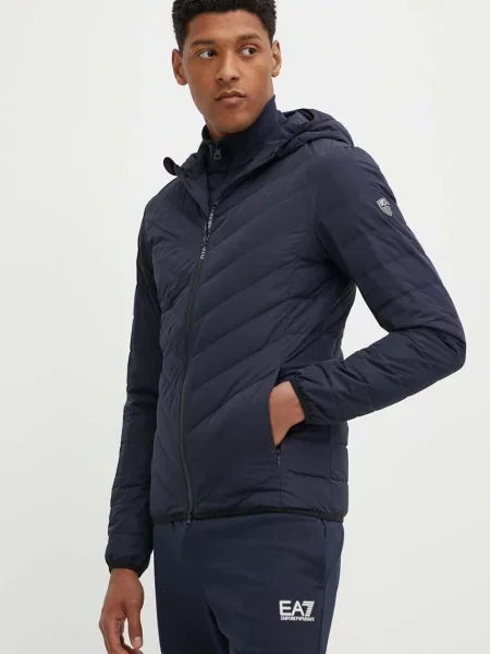 Emporio Armani geaca de puf barbati marin de tranzitie albastru
