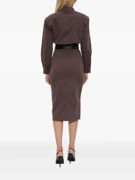 Rochie Self-portrait de costum maro