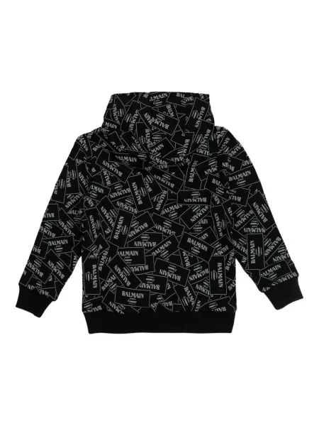 Bluza z kapturem dziecięca Balmain czarna
