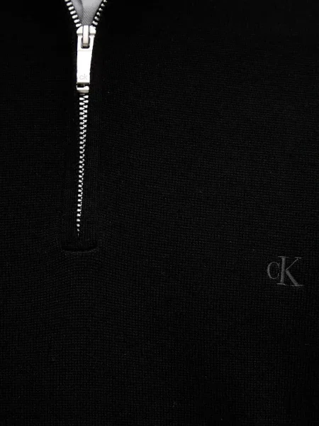 Calvin Klein pulóver férfi gyapjú fekete