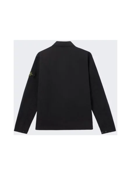 Kurtka koszulowa Stone Island z kamieniami czarna