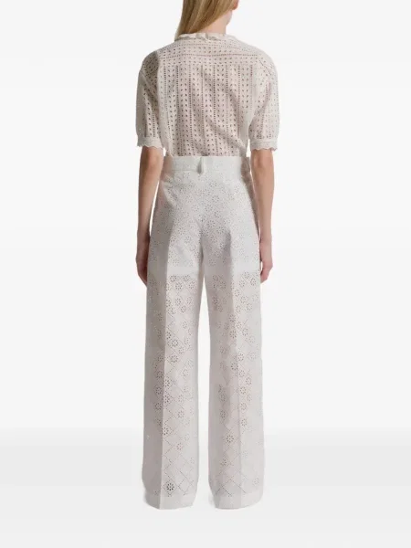 Pantaloni Alberta Ferretti alb