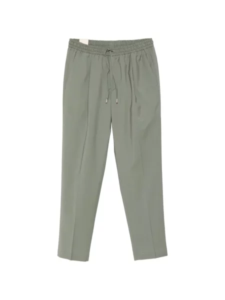 Plisované stahovací šňůrka kalhoty Briglia 1949 zelené