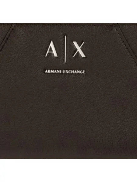 Armani Exchange portofel pentru femei cu imitație de piele maro