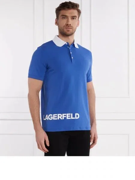 Karl Lagerfeld Tenisz póló kék