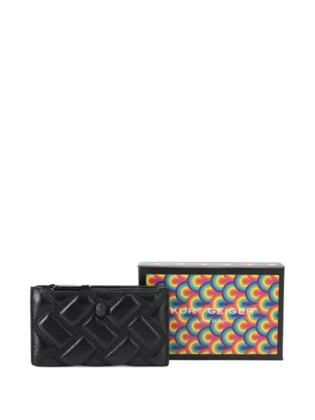 Matlasat portofel Kurt Geiger London negru