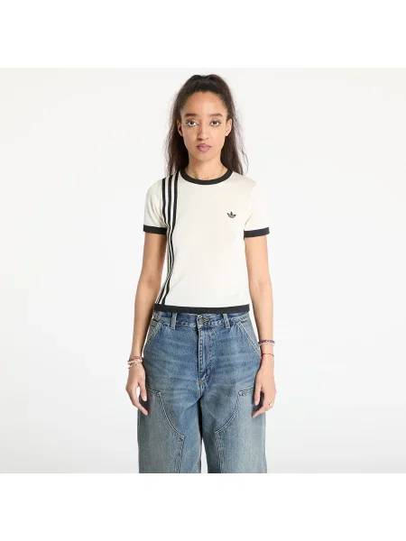 Adidas T-Shirt Knitted Slim Fit μπεζ