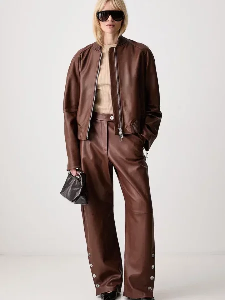 Sportmax Amour geacă bomber de damă din piele